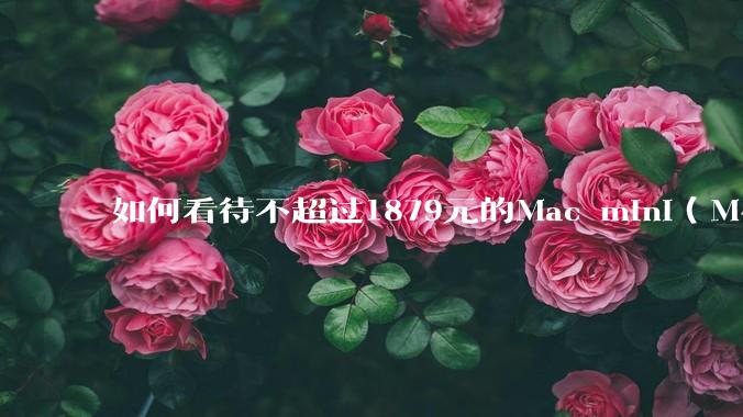 如何看待不超过1879元的Mac mini（M4+16/256GB+票），易用性吊打同级其他台式电脑？